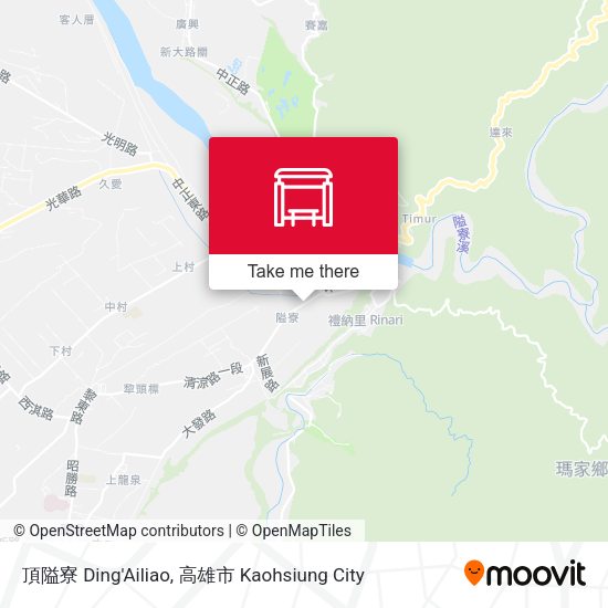 頂隘寮 Ding'Ailiao map