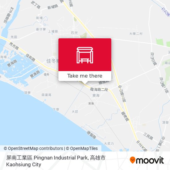 屏南工業區 Pingnan Industrial Park map
