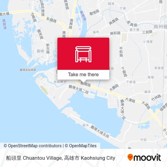 船頭里 Chuantou Village map