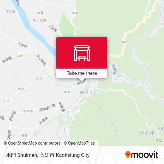 水門 Shuimen map