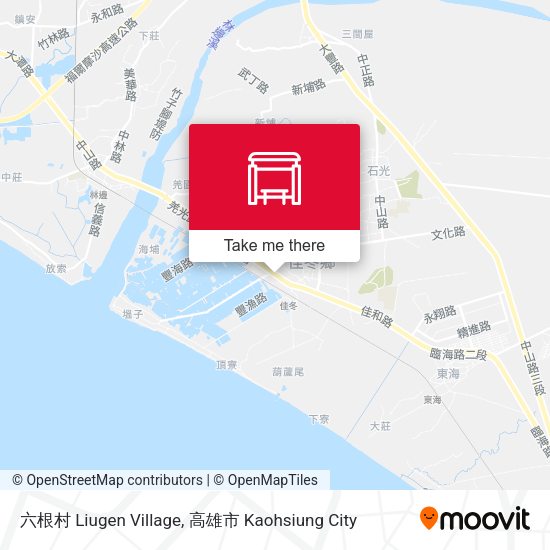 六根村 Liugen Village map