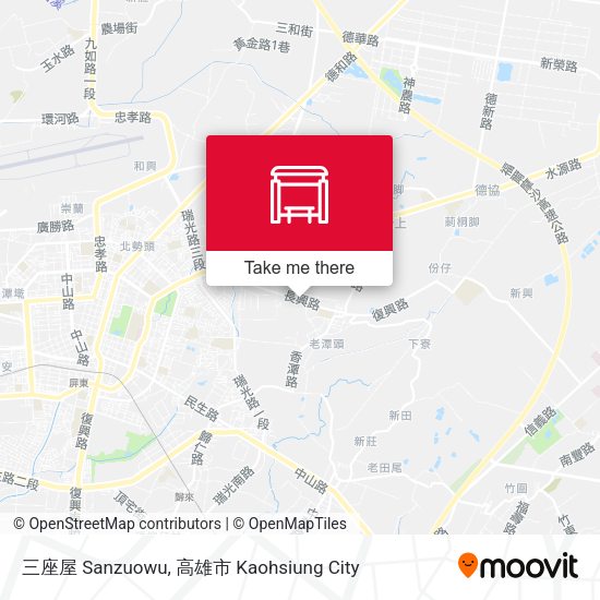 三座屋 Sanzuowu map