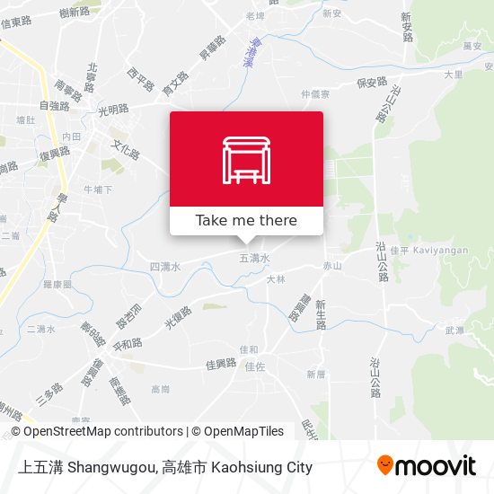 上五溝 Shangwugou map