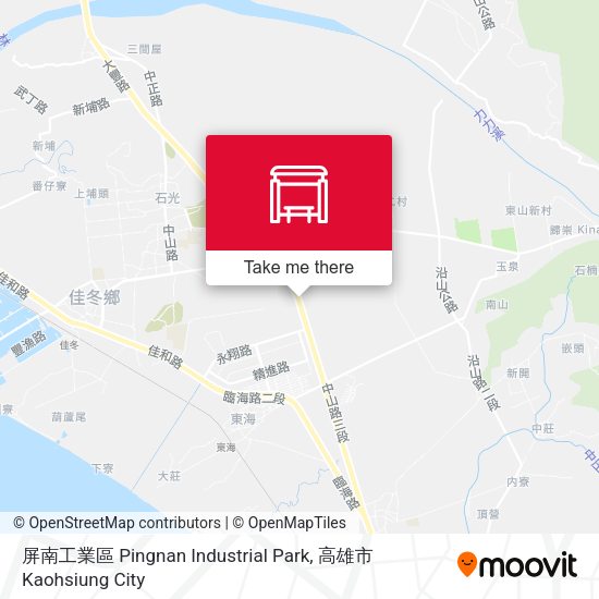 屏南工業區 Pingnan Industrial Park map