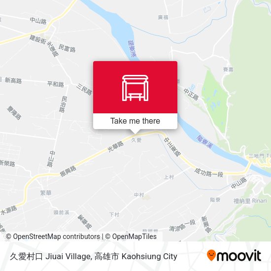 久愛村口 Jiuai Village map