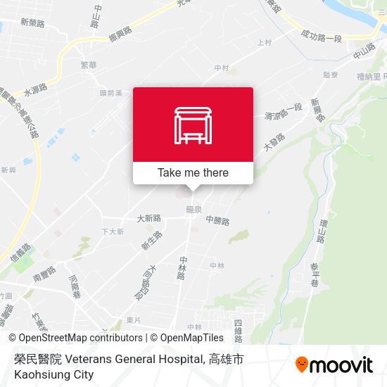 榮民醫院 Veterans General Hospital map