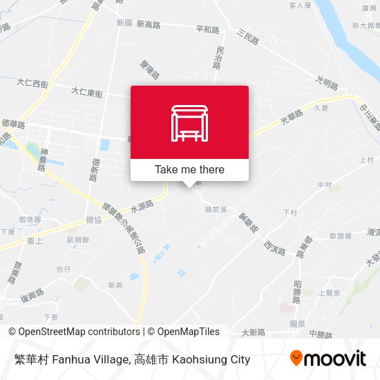 繁華村 Fanhua Village map
