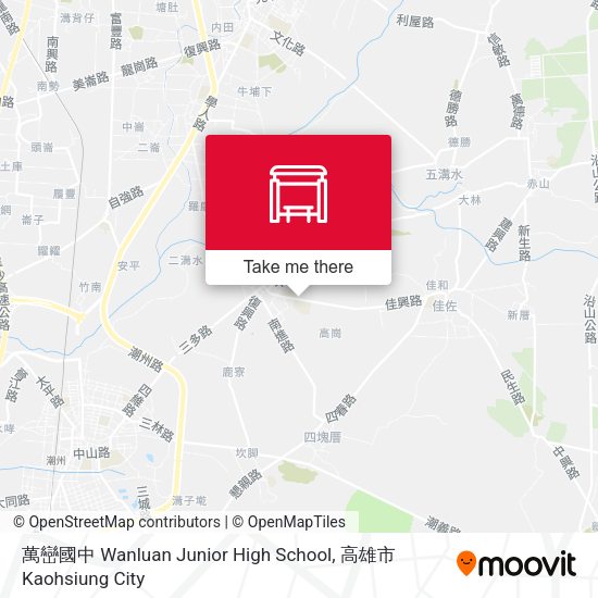 萬巒國中 Wanluan Junior High School map