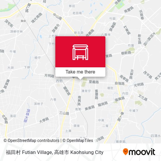 福田村 Futian Village map