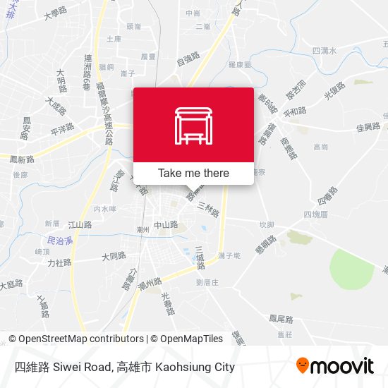 四維路 Siwei Road map