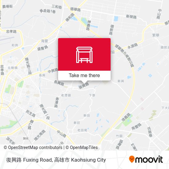 復興路 Fuxing Road map