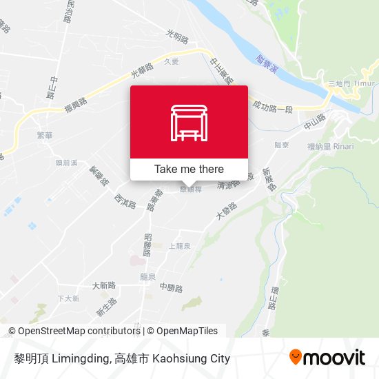 黎明頂 Limingding map