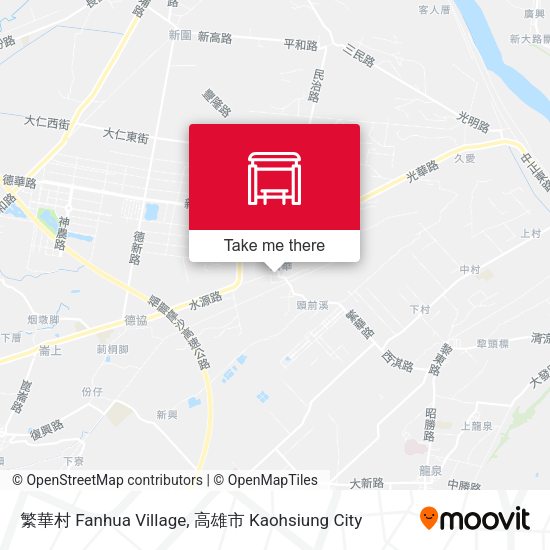 繁華村 Fanhua Village map