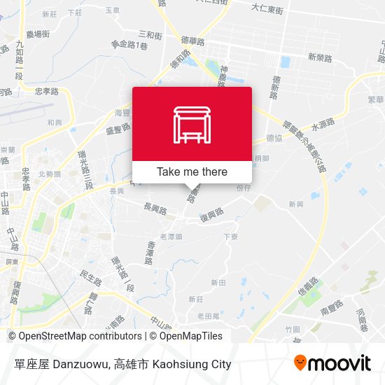 單座屋 Danzuowu map