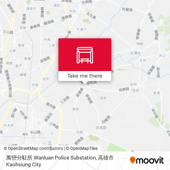 萬巒分駐所 Wanluan Police Substation map