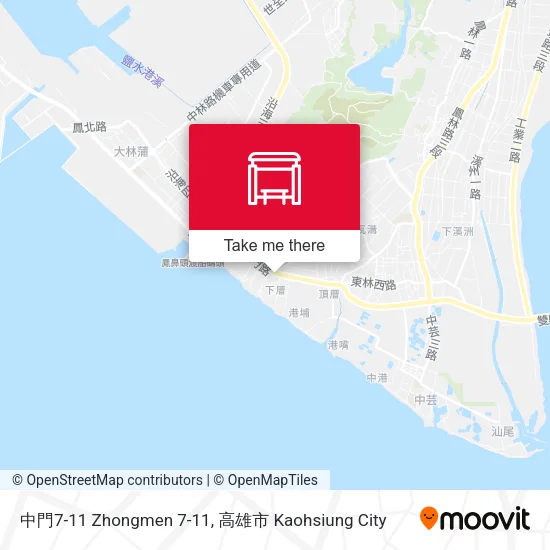 中門7-11 Zhongmen 7-11地圖