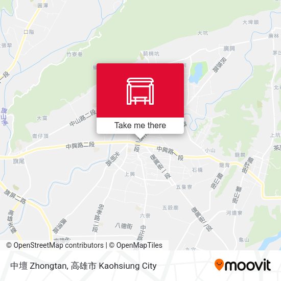 中壇 Zhongtan map