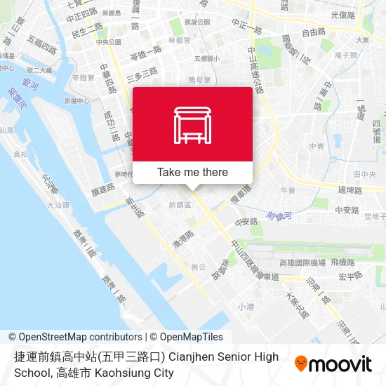 捷運前鎮高中站(五甲三路口) Cianjhen Senior High School地圖