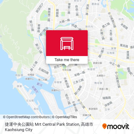 捷運中央公園站 Mrt Central Park Station地圖