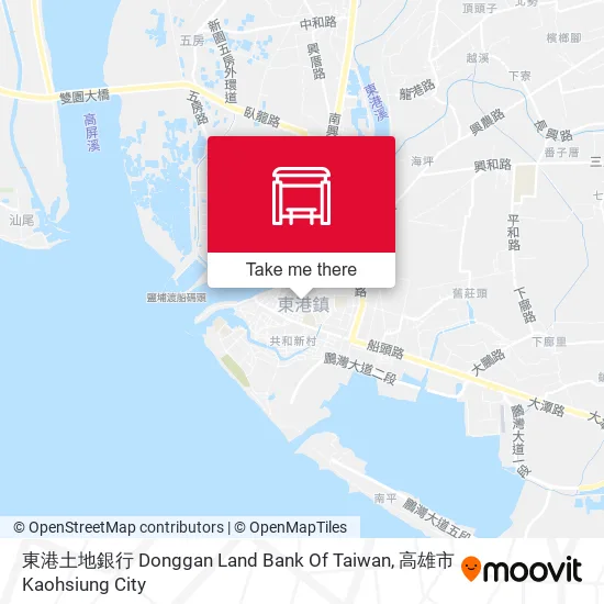 東港土地銀行 Donggan Land Bank Of Taiwan地圖