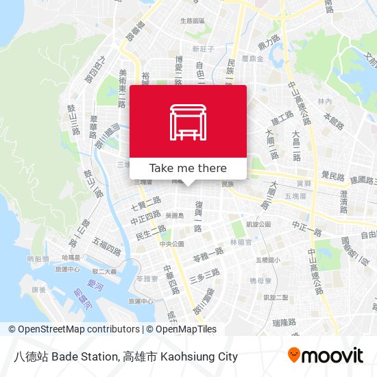 八德站 Bade Station map