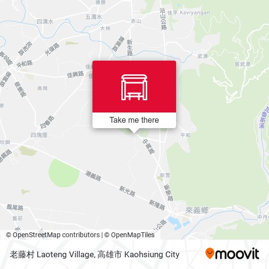 老藤村 Laoteng Village map