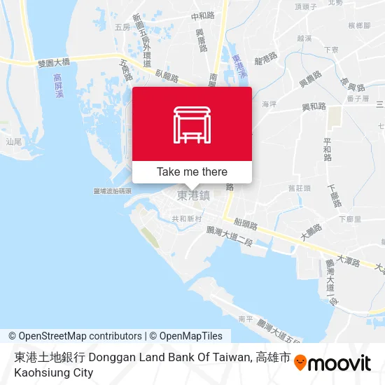 東港土地銀行 Donggan Land Bank Of Taiwan地圖