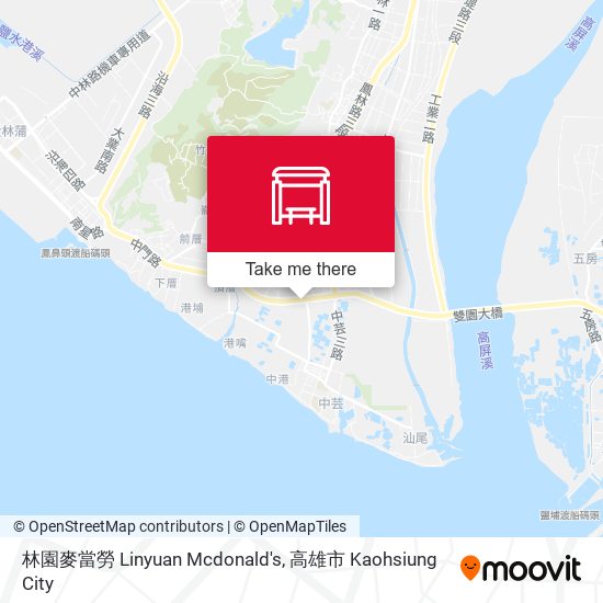 林園麥當勞 Linyuan Mcdonald's map