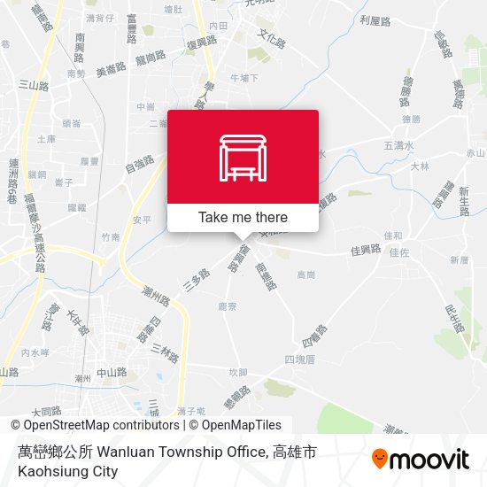 萬巒鄉公所 Wanluan Township Office map