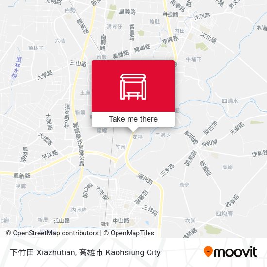 下竹田 Xiazhutian map