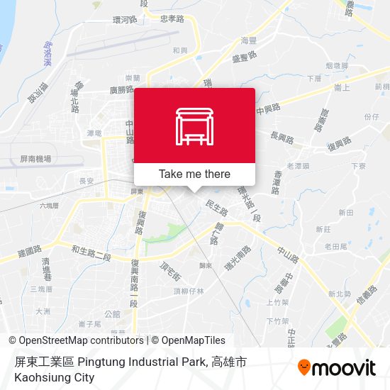 屏東工業區 Pingtung Industrial Park地圖