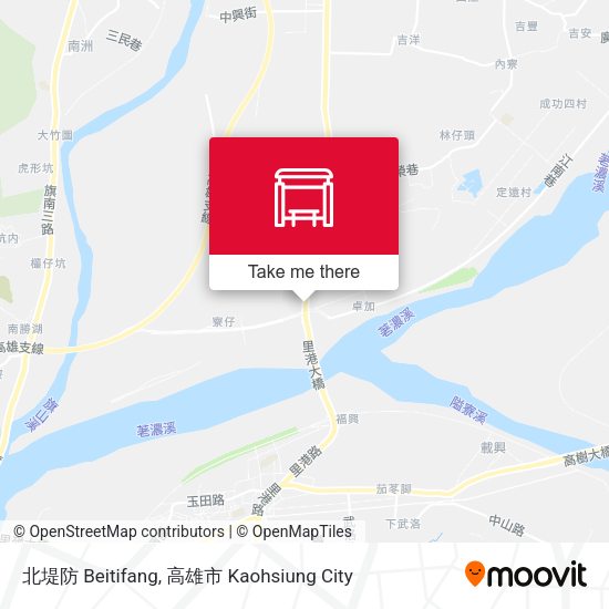 北堤防 Beitifang map