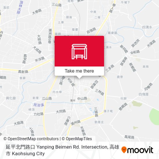 延平北門路口 Yanping Beimen Rd. Intersection map