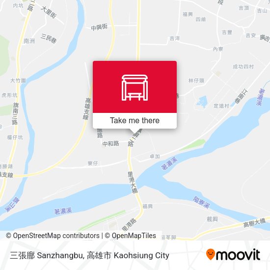 三張廍 Sanzhangbu map