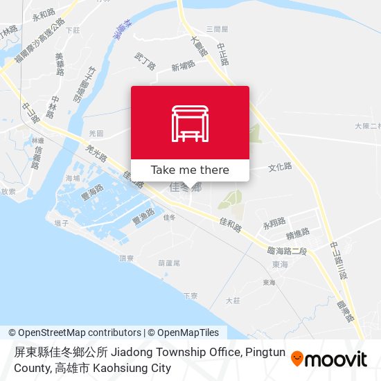 屏東縣佳冬鄉公所 Jiadong Township Office, Pingtun County map