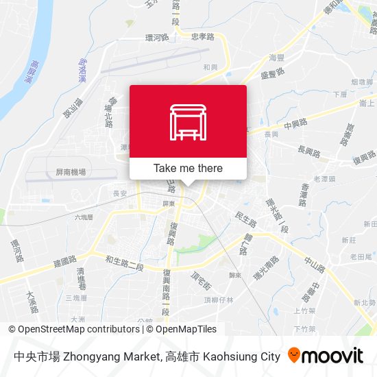 中央市場 Zhongyang Market map