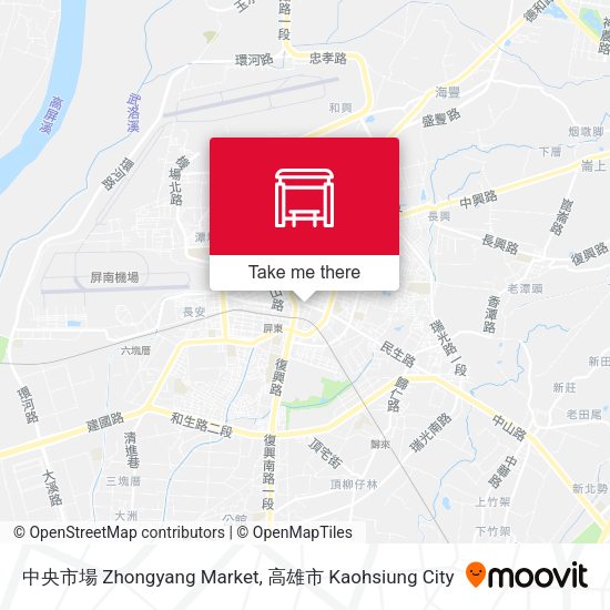中央市場 Zhongyang Market map