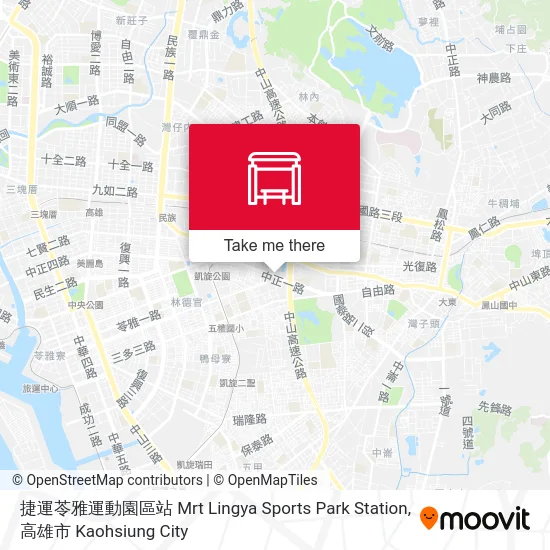捷運苓雅運動園區站 Mrt Lingya Sports Park Station地圖