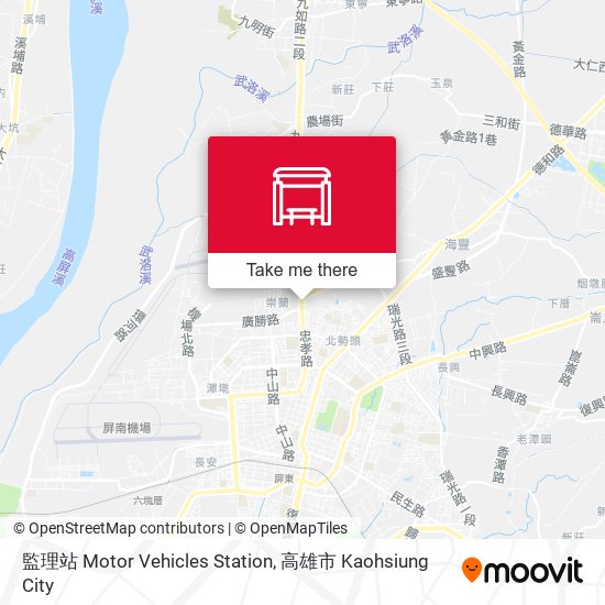 監理站 Motor Vehicles Station map