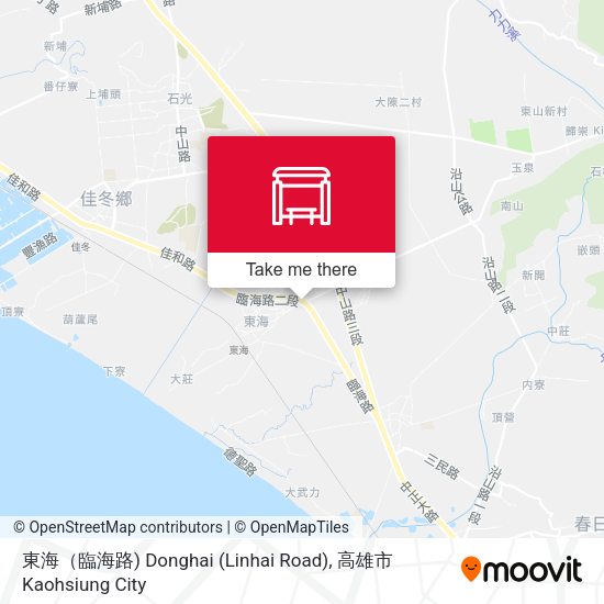 東海（臨海路) Donghai (Linhai Road) map
