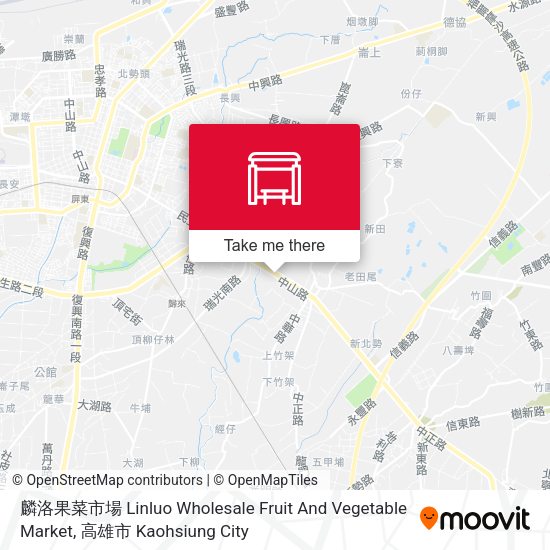 麟洛果菜市場 Linluo Wholesale Fruit And Vegetable Market地圖