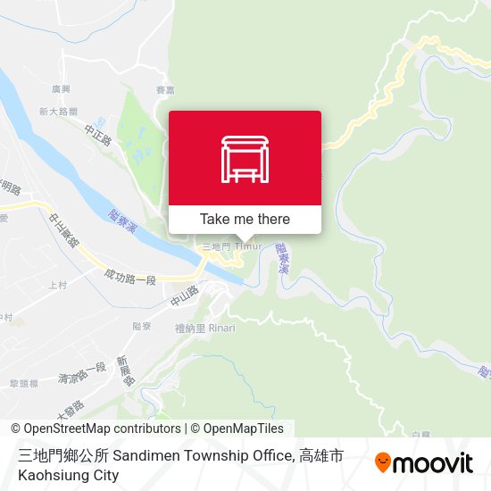 三地門鄉公所 Sandimen Township Office map