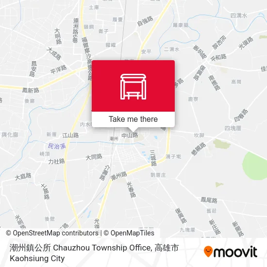 潮州鎮公所 Chauzhou Township Office地圖