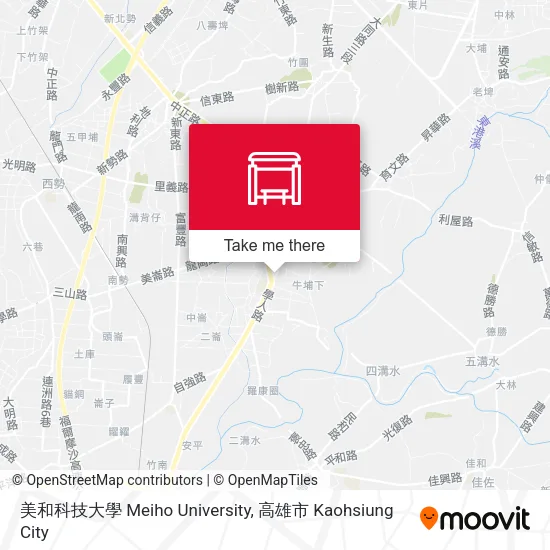 美和科技大學 Meiho University地圖