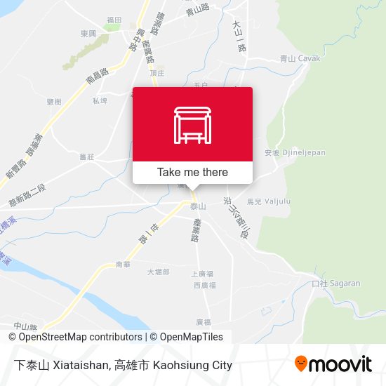 下泰山 Xiataishan map