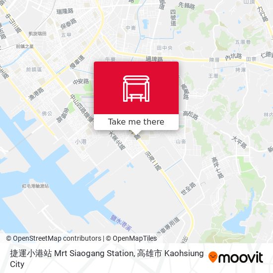 捷運小港站 Mrt Siaogang Station map