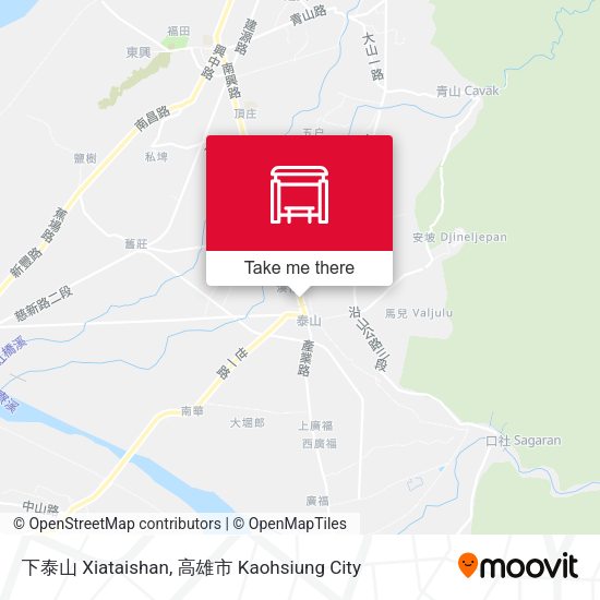 下泰山 Xiataishan地圖