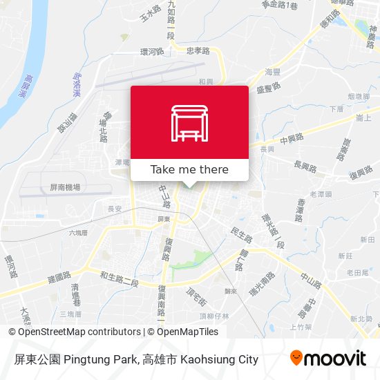 屏東公園 Pingtung Park map