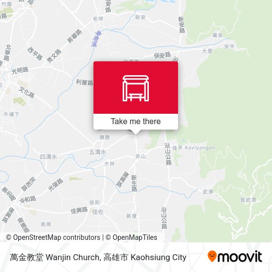 萬金教堂 Wanjin Church map