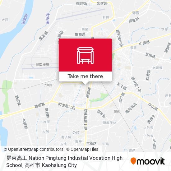 屏東高工 Nation Pingtung Industial Vocation High School地圖